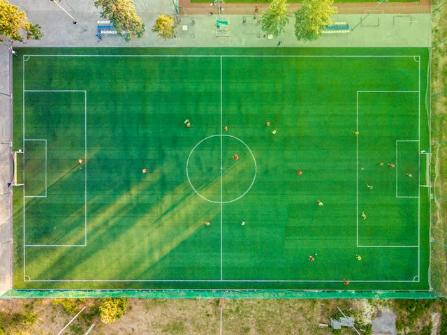 VAR video assistant referee technology reviewing a football match